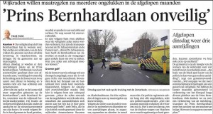 Prins Bernhardlaan onveilig!!!