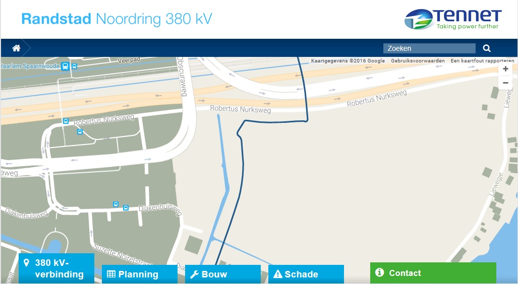 Werkzaamheden aanleg nieuwe ondergrondse 150 kV hoogspanningskabelverbinding Vijfhuizen-Waarderpolder