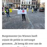 Petitie in ontvangst