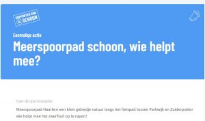 Actie opruimen in het groen rond speeltuin Bijvoetstraat