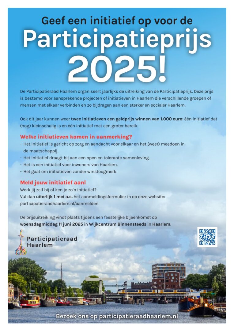 AANMELDEN VOOR PARTICIPATIEPRIJS 2025