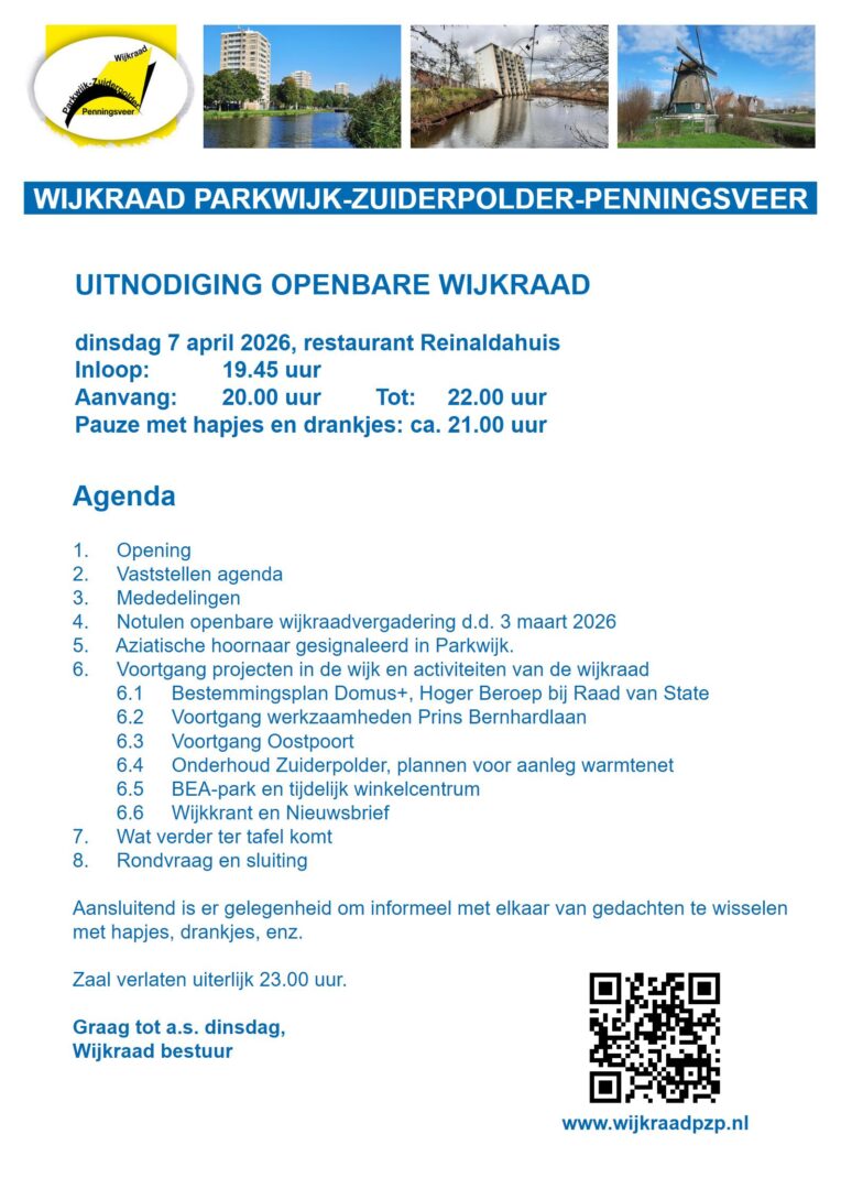 OPENBARE WIJKRAAD, dinsdag 7 april 2026