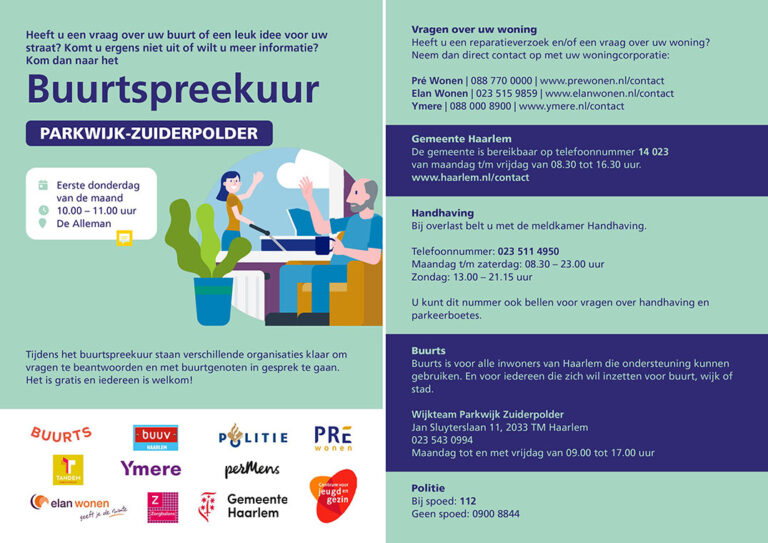 Buurtspreekuur Parkwijk Zuiderpolder (web)